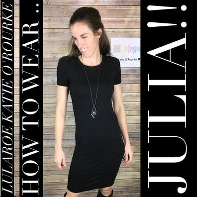Eight ways to style your LuLaRoe Carly dress! Layer with a Julia